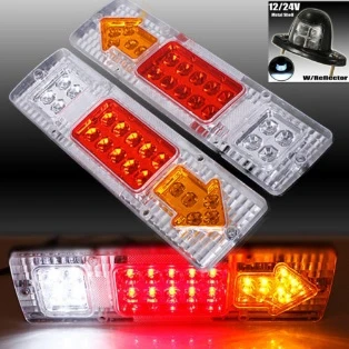 2Pcs 12V 19 LED REAR TAIL STOP INDICATOR LIGHTS LAMP TRUCK TRAILER LORRY CARAVAN
2Pcs 12V 19 LED REAR TAIL STOP INDICATOR LIGHTS LAMP TRUCK TRAILER LORRY CARAVAN