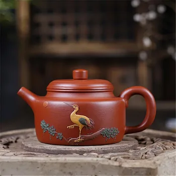 230ML Yixing Purple Clay Art Teapot Animal Pattern Raw Ore Dahongpao Mud Zisha Pot Drinkware Tea Ceremony Black Tea Puer Kettles
230ML Yixing Purple Clay Art Teapot Animal Pattern Raw Ore Dahongpao Mud Zisha Pot Drinkware Tea Ceremony Black Tea Puer Kettles