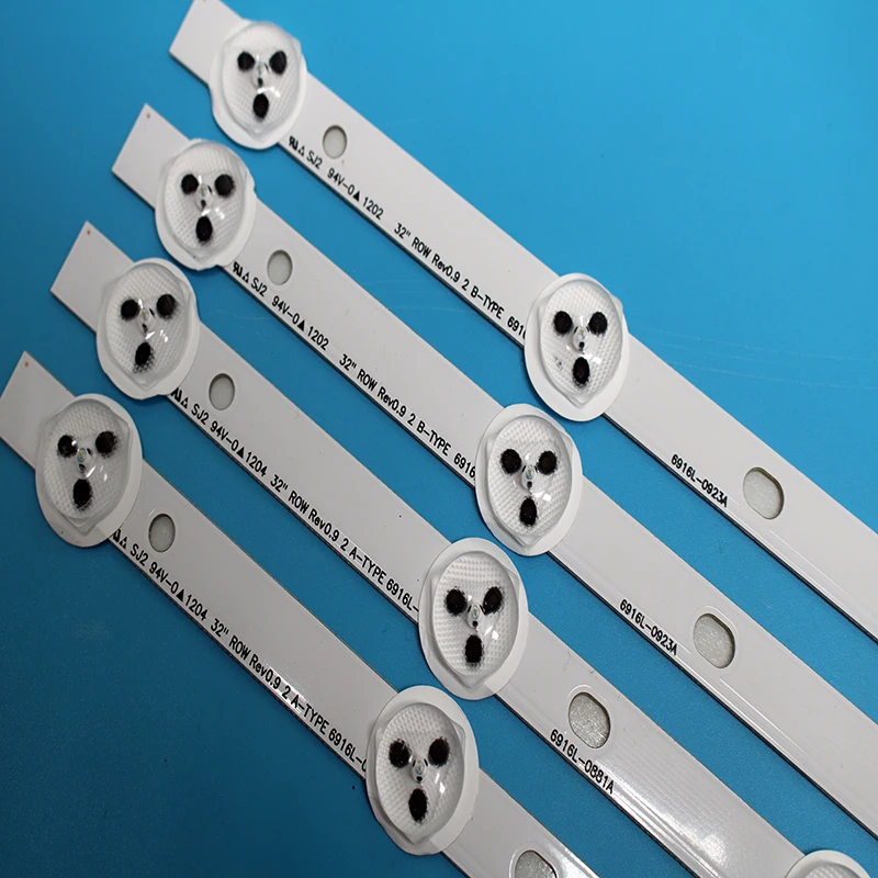 4pcs x LED Backlight Strip for LG 32"TV 6916L-1030A 6916L-1031A 6916L-0923A 6916L-0881A LC320DXN SE R1 LED32A2000V LED32A2000i
4pcs x LED Backlight Strip for LG 32"TV 6916L-1030A 6916L-1031A 6916L-0923A 6916L-0881A LC320DXN SE R1 LED32A2000V LED32A2000i