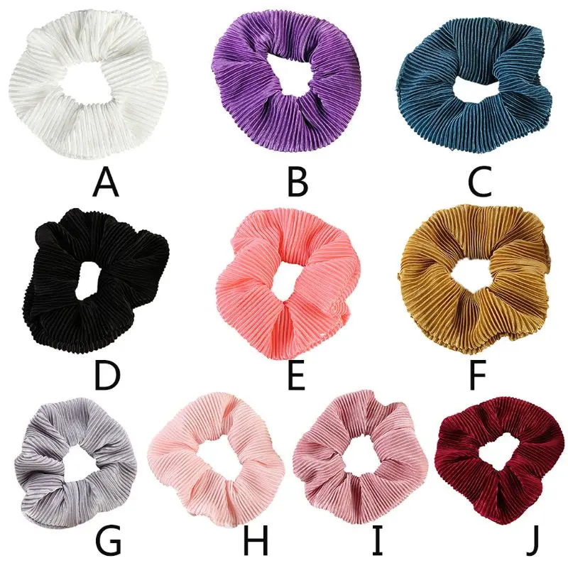 Minimalist Korean Women Bright Solid Color Scrunchies Pleated Striped Elastic Headband Ruched Girl Hair Tie Rope Ponytail Holder
Minimalist Korean Women Bright Solid Color Scrunchies Pleated Striped Elastic Headband Ruched Girl Hair Tie Rope Ponytail Holder