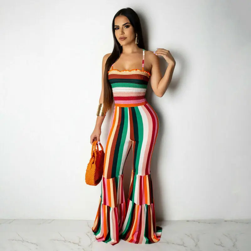 2019 Fashion Women Playsuit Evening Party Club Wide Leg Jumpsuit Romper Summer Straip Strap Print Leotard
2019 Fashion Women Playsuit Evening Party Club Wide Leg Jumpsuit Romper Summer Straip Strap Print Leotard