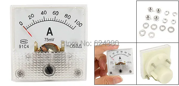 Distribution shunt operationDC 0-100A/75MV 20A 30A 50A Analog Panel AMP Current Meter Ammeter Gauge 91C4 45*45mm
Distribution shunt operationDC 0-100A/75MV 20A 30A 50A Analog Panel AMP Current Meter Ammeter Gauge 91C4 45*45mm