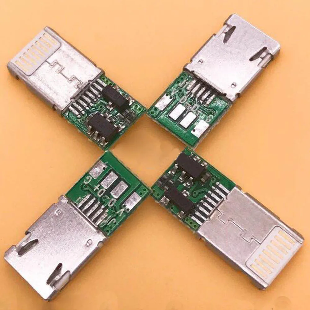 10PCS For Iphone Android 2 in 1 male plug with board with IC 2-in-1 compatible plug
10PCS For Iphone Android 2 in 1 male plug with board with IC 2-in-1 compatible plug