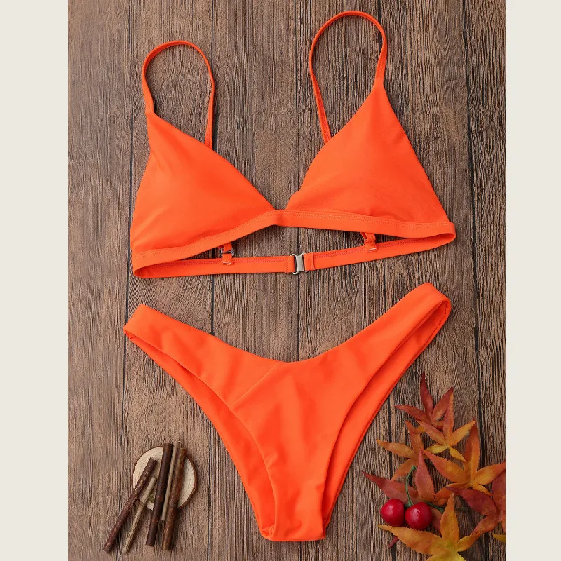 2019 Bikini New Women Triangle Solid Color Bikini Set Push-up Padded Bra Swimsuit High Waist Swimwear Triangle Bathing Suit
2019 Bikini New Women Triangle Solid Color Bikini Set Push-up Padded Bra Swimsuit High Waist Swimwear Triangle Bathing Suit