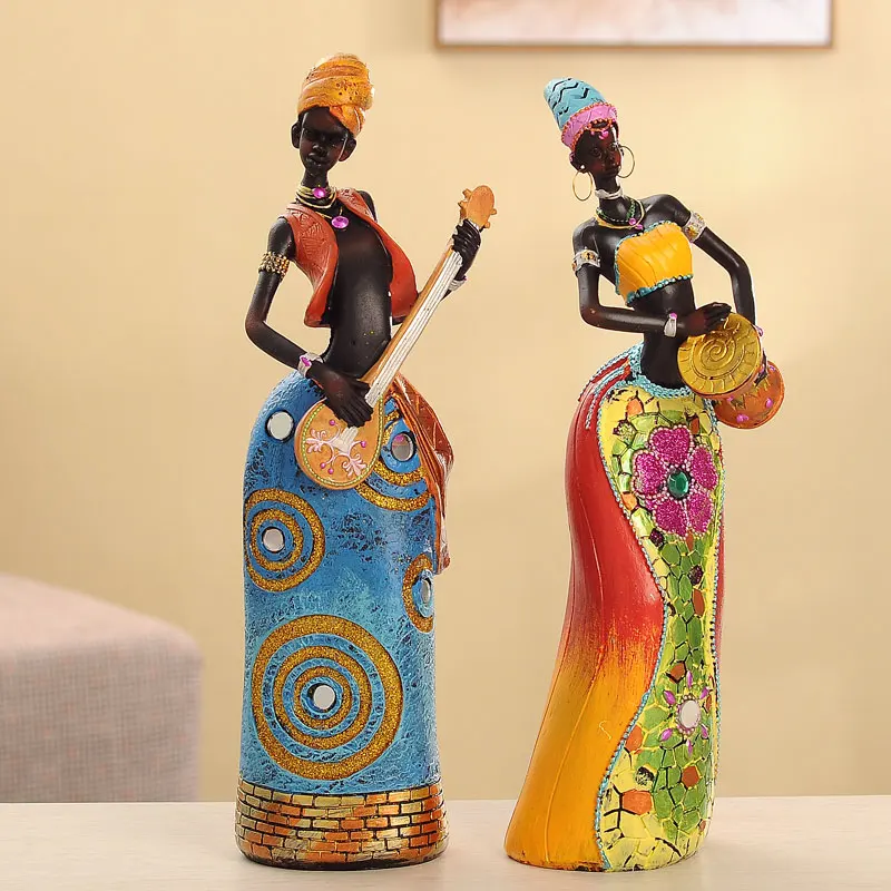 Home accessories African figures decorations European TV cabinet furnishings new room living room crafts
Home accessories African figures decorations European TV cabinet furnishings new room living room crafts