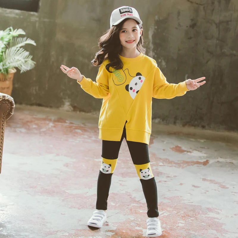 2019 Autumn Girls Clothes Sets Panda Tops and Leggings Outfits Boutique Kids Clothing 2pcs Sets Sportswear Children 6 8 10 12Yrs
2019 Autumn Girls Clothes Sets Panda Tops and Leggings Outfits Boutique Kids Clothing 2pcs Sets Sportswear Children 6 8 10 12Yrs