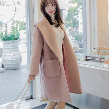 New Autumn Winter Women Coats Vestidos Casual Plus Size Loose Solid Big Turn-Down Collar Woolen Blends Coat For Women Outerwear
New Autumn Winter Women Coats Vestidos Casual Plus Size Loose Solid Big Turn-Down Collar Woolen Blends Coat For Women Outerwear