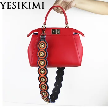 Multicolor Shoulder Straps Split Leather Circle decals Rivet Straps Tide Women Bolsa Belt Bag Accessories Gifts Bag Strap
Multicolor Shoulder Straps Split Leather Circle decals Rivet Straps Tide Women Bolsa Belt Bag Accessories Gifts Bag Strap