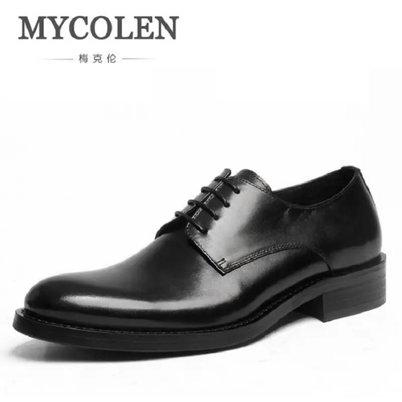 MYCOLEN New 2018 Business Dress Men Formal Shoes Wedding Round Toe Genuine Leather Shoes Flats Derby Shoes Men Sapato Masculino
MYCOLEN New 2018 Business Dress Men Formal Shoes Wedding Round Toe Genuine Leather Shoes Flats Derby Shoes Men Sapato Masculino