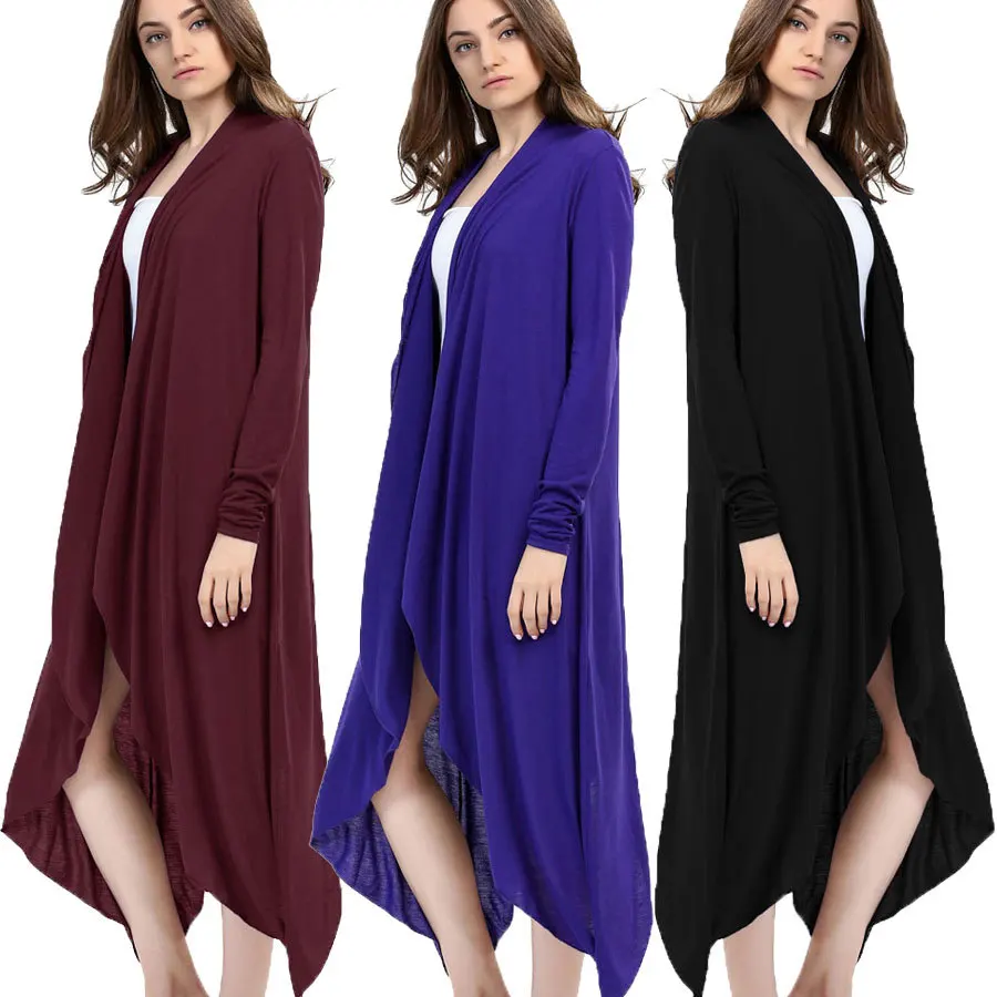 Women Long Sleeve One Button Solid Irregularly Hem Casual Loose Fit Cardigan European Grand Prix Sell like Hot Cakes/Longer 
Women Long Sleeve One Button Solid Irregularly Hem Casual Loose Fit Cardigan European Grand Prix Sell like Hot Cakes/Longer