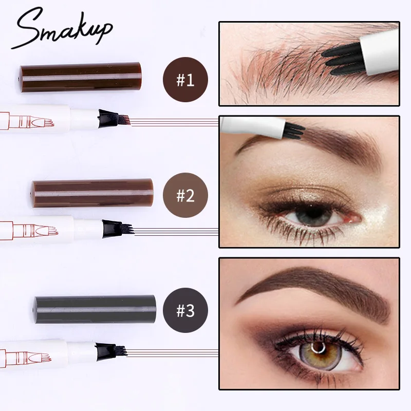SMAKUP 3 Colors New Four-claw Eyebrow Pencil Waterproof Long-lasting Eyebrow Pen Makeup Four-claw Liquid Eyebrow Pen Brush
SMAKUP 3 Colors New Four-claw Eyebrow Pencil Waterproof Long-lasting Eyebrow Pen Makeup Four-claw Liquid Eyebrow Pen Brush