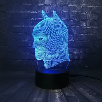 Cartoon Figure Batman Night Light 3D LED Table Desk Lamp Children's Bedside Lampen Party Bedroom Bar Mall Decor Kids Toys Toy
Cartoon Figure Batman Night Light 3D LED Table Desk Lamp Children's Bedside Lampen Party Bedroom Bar Mall Decor Kids Toys Toy