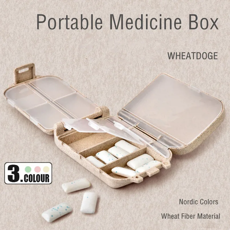 New Storage Boxes Bins Portable 8-cell Medicine Box Wheat Fiber Multi-small Pill Box Collapsible Storage Box Fiber First Aid Kit
New Storage Boxes Bins Portable 8-cell Medicine Box Wheat Fiber Multi-small Pill Box Collapsible Storage Box Fiber First Aid Kit