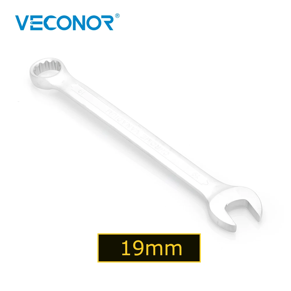 

Veconor 19mm Open Box End Combination Wrench Chrome Vanadium Opened Ring Combo Spanner Household Car repair Hand Tools 19 mm