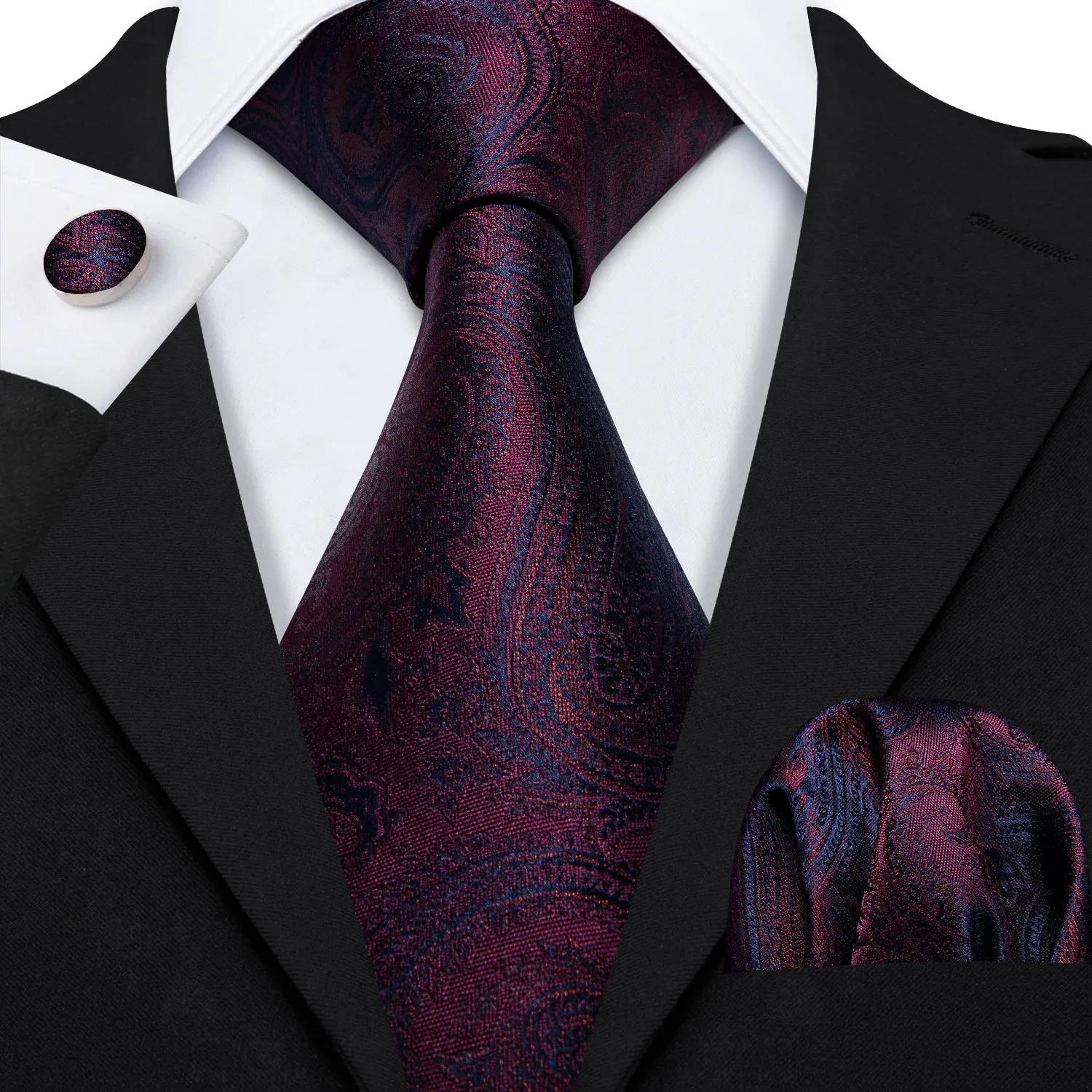 Barry.Wang Fahsion Designers Red Paisley Mens Silk Ties Gravat Hanky Box Gifts Set Ties For Men Wedding Groom Neckties LS-5167
Barry.Wang Fahsion Designers Red Paisley Mens Silk Ties Gravat Hanky Box Gifts Set Ties For Men Wedding Groom Neckties LS-5167