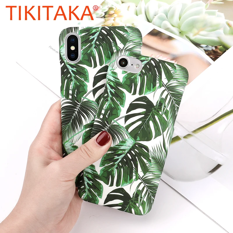 TIKITAKA Green Plants Banana Leaves Phone Case For iphone 6 6s 7 8 6 Plus 6s Plus 7 Plus 8 Plus Hard PC Back Cover Case
TIKITAKA Green Plants Banana Leaves Phone Case For iphone 6 6s 7 8 6 Plus 6s Plus 7 Plus 8 Plus Hard PC Back Cover Case
