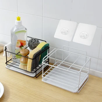 Double Layer Sponge Holder Kitchen Sink Organizer with Drainer Tray Dishwasher Storage Rack Spice Shelf Home Storage
Double Layer Sponge Holder Kitchen Sink Organizer with Drainer Tray Dishwasher Storage Rack Spice Shelf Home Storage