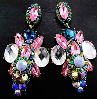 Huge long Women's fashion earrings New arrival brand sweet metal with gems stud crystal earring for women girls
Huge long Women's fashion earrings New arrival brand sweet metal with gems stud crystal earring for women girls