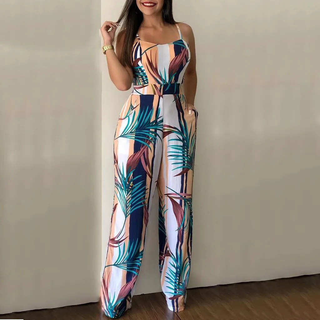 overalls for women Sleeveless Leaf Print Jumpsuit Casual Clubwear Wide Leg Playsuit straight loose High Waisted jumpsuit summer
overalls for women Sleeveless Leaf Print Jumpsuit Casual Clubwear Wide Leg Playsuit straight loose High Waisted jumpsuit summer