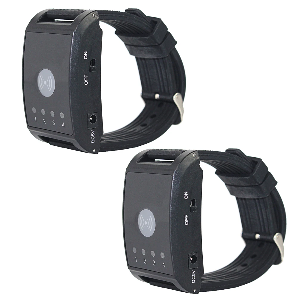 2 pcs Wireless Pager Watch Calling Receiver Call Pager System 4 Channel for Hospital Waiter Nurse Restaurant Pager 433MHz F4411A
2 pcs Wireless Pager Watch Calling Receiver Call Pager System 4 Channel for Hospital Waiter Nurse Restaurant Pager 433MHz F4411A