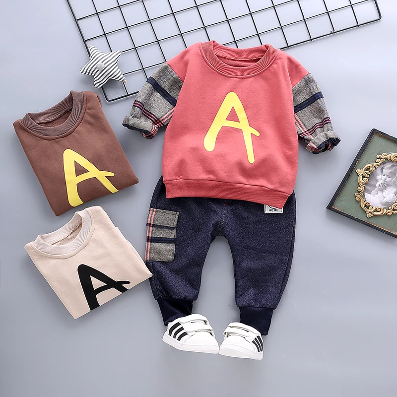 2019 Baby Boys Clothing Casual Sets Children Infant Clothes Suits Plaid Letter Shirt Pants Kids Toddler Infant Costume
2019 Baby Boys Clothing Casual Sets Children Infant Clothes Suits Plaid Letter Shirt Pants Kids Toddler Infant Costume