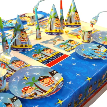 95pcs/lot 6 kids Lovely Little Pirate Party Disposable Tableware tablecloth Plate Napkins for boys Birthday Party Decor&supplies
95pcs/lot 6 kids Lovely Little Pirate Party Disposable Tableware tablecloth Plate Napkins for boys Birthday Party Decor&supplies