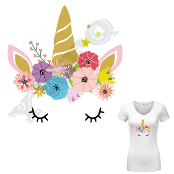 Flower Eyelash Unicorn Heat Transfers Ironing Sticker Lovely Animal Decal For Clothes A-Level Washable Appliques Jacket Patches
Flower Eyelash Unicorn Heat Transfers Ironing Sticker Lovely Animal Decal For Clothes A-Level Washable Appliques Jacket Patches