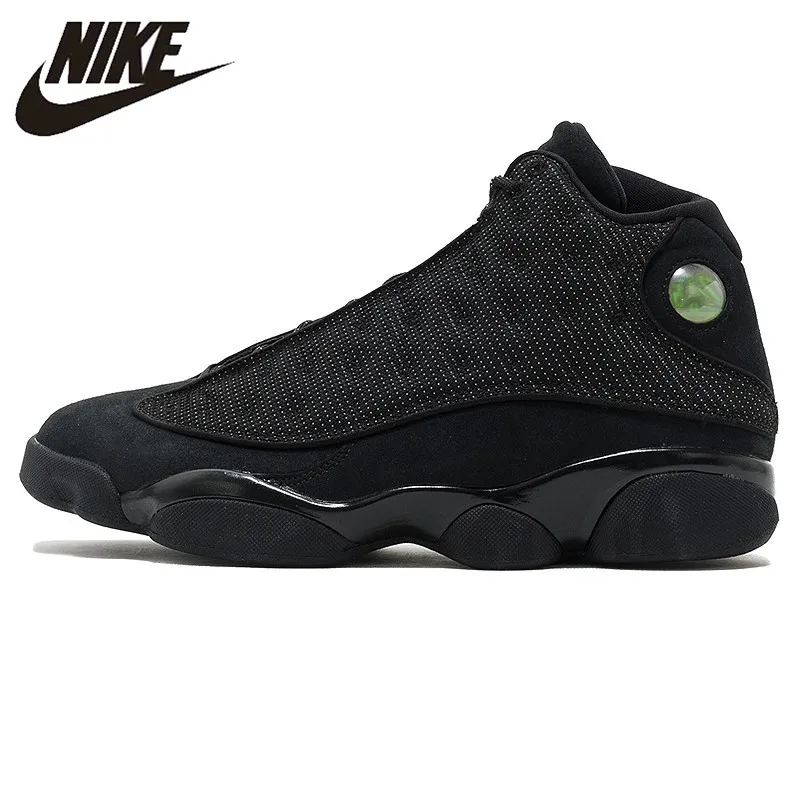 

Nike Air Jordan 13 Black Cat Men Basketball Shoes,Lifestyle Lace-up,Original Men Outdoor Sport AJ13 Shoes