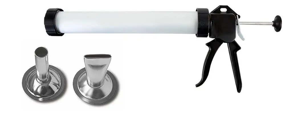 Beef Jerky Gun 1.5lb Capacity Pistol Maker Aluminum Cannon Beef Stick Attachment & Flat Strip Shooters
Beef Jerky Gun 1.5lb Capacity Pistol Maker Aluminum Cannon Beef Stick Attachment & Flat Strip Shooters