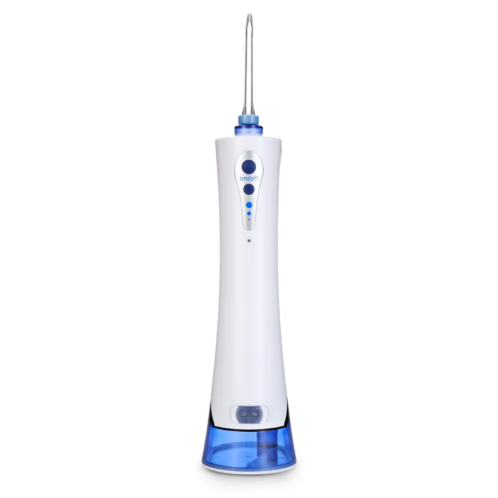 Portable Cordless And Rechargeable Power Floss Dental Water Jet Tooth Cleaning Whitening Cleaner 4 Tips Replacement Travel Kit
Portable Cordless And Rechargeable Power Floss Dental Water Jet Tooth Cleaning Whitening Cleaner 4 Tips Replacement Travel Kit