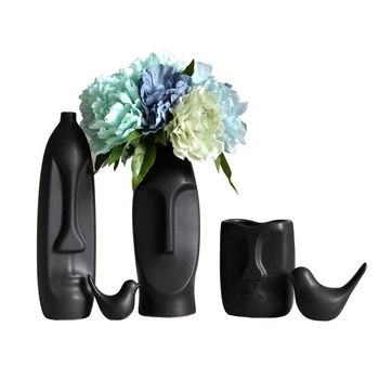 Europe Modern Ceramic Flower For Wedding Home Decor Living Room Decoration Porcelain Figure Head Shape Vase
Europe Modern Ceramic Flower For Wedding Home Decor Living Room Decoration Porcelain Figure Head Shape Vase