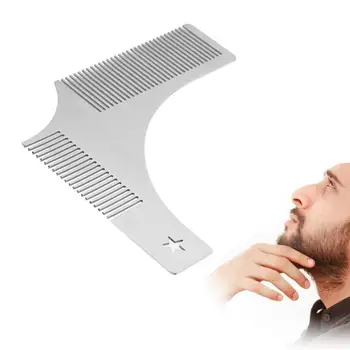 1pc Silver Steel Beard Styling Mold Comb Pro Durable Moustache Shaving Comb Salon Haircut Tools For Men
1pc Silver Steel Beard Styling Mold Comb Pro Durable Moustache Shaving Comb Salon Haircut Tools For Men