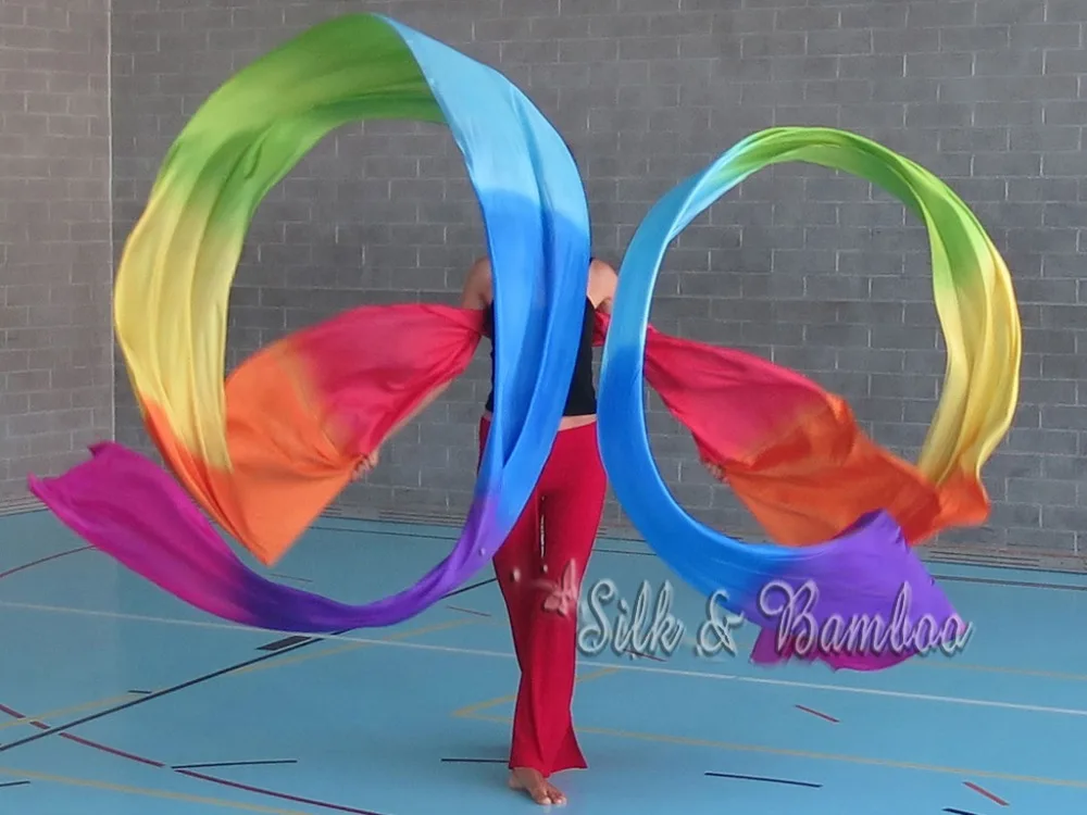 1 set 12m long, 56cm wide Chinese Rainbow dance ribbon, 8mm habotai silk, plastic sticks
1 set 12m long, 56cm wide Chinese Rainbow dance ribbon, 8mm habotai silk, plastic sticks