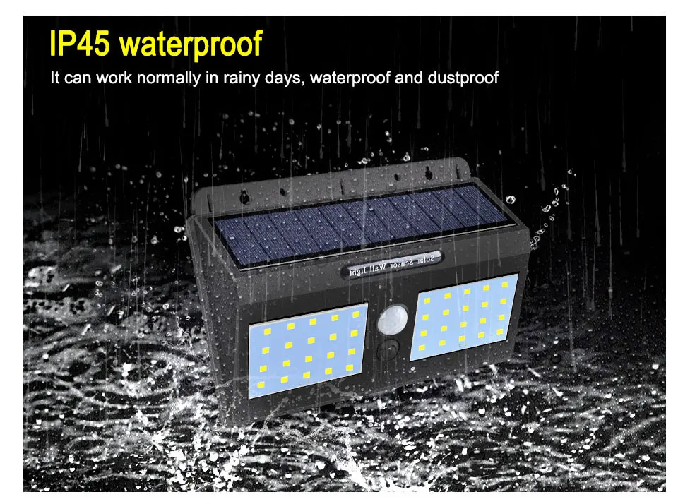 LED Solar Power Garden Light Outdoor PIR Motion Sensor Solar Wall Light (9)