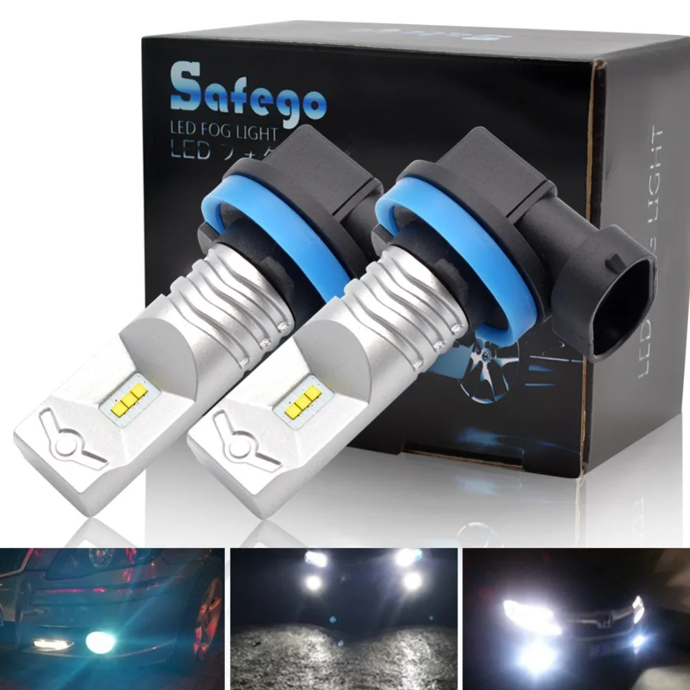 Safego 2PCS H8 H9 H11 H16 LED Fog light Bulbs 800LM CSP Chip Car Running Lights Auto Driving Lamp 12V24V 6500K White
Safego 2PCS H8 H9 H11 H16 LED Fog light Bulbs 800LM CSP Chip Car Running Lights Auto Driving Lamp 12V24V 6500K White