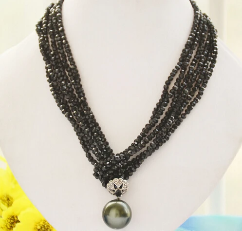 Jew2808 3strands faceted black agate 20mm shell pearl pendant necklace 40inch
Jew2808 3strands faceted black agate 20mm shell pearl pendant necklace 40inch