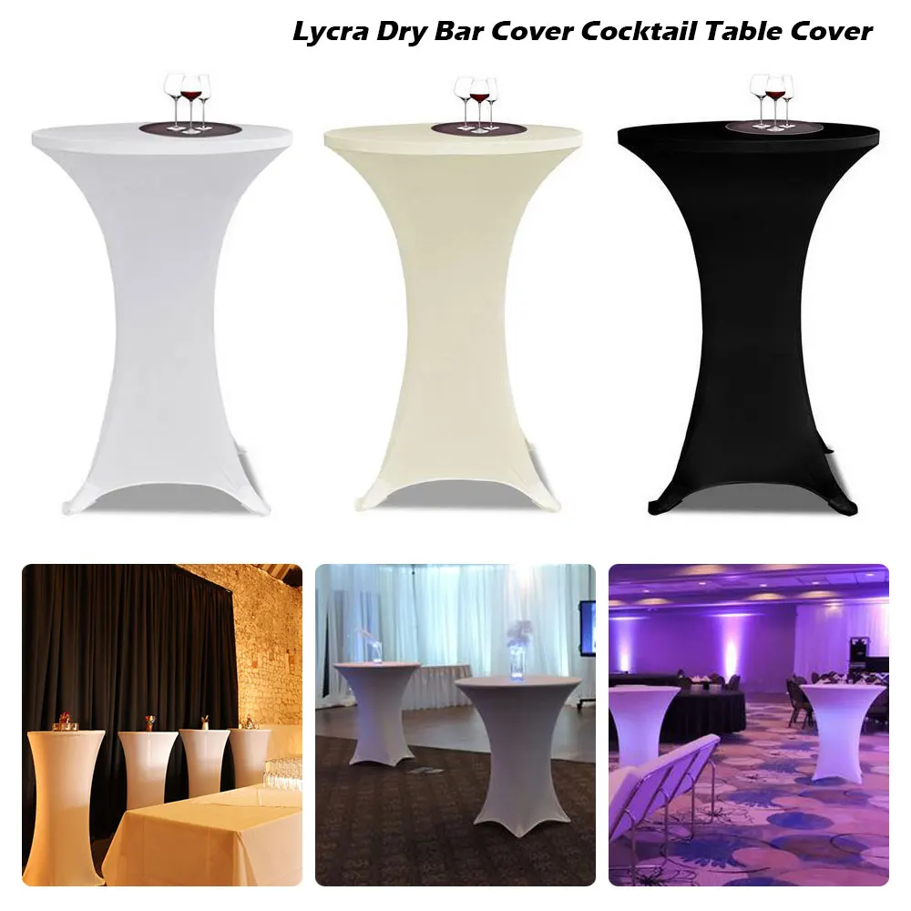 Stretch Cocktail Table Cover Dry Bar Cover Tablecloth Wedding Party Decor Home Hotel High Quality White Black 60cm
Stretch Cocktail Table Cover Dry Bar Cover Tablecloth Wedding Party Decor Home Hotel High Quality White Black 60cm