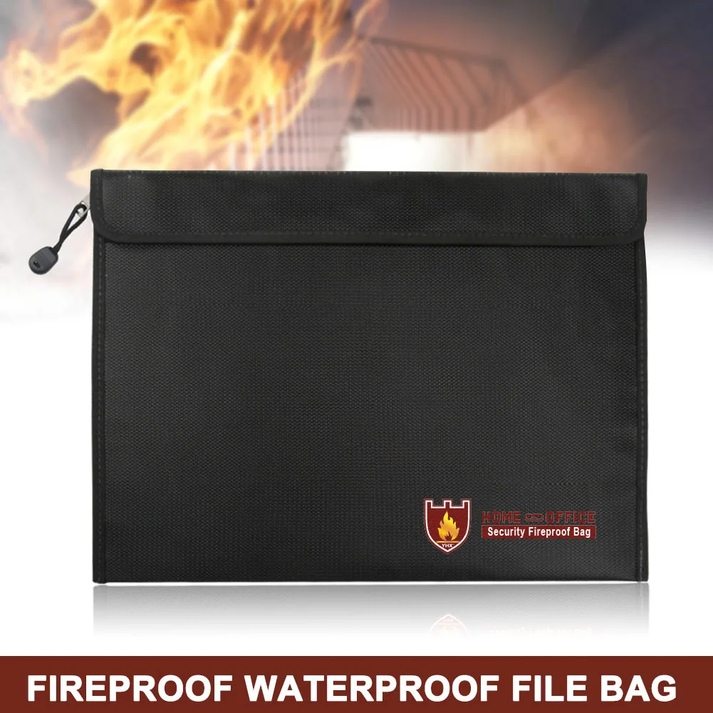 Fireproof Document Bag Waterproof Fire Resistant Pouch for Files Money Documents SL@88
Fireproof Document Bag Waterproof Fire Resistant Pouch for Files Money Documents SL@88