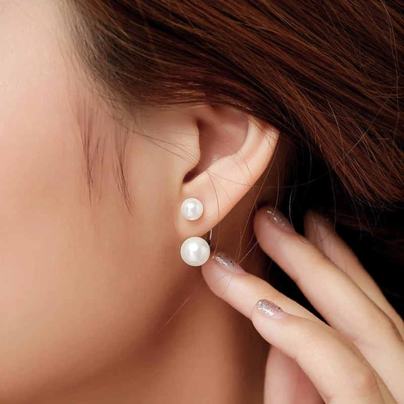 Fashion Simple Silver Plated Cute Women Wedding Party U Earring Lady Jewelry