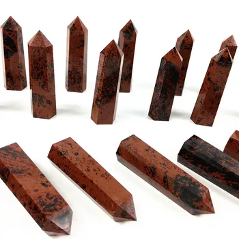 Natural red obsidian quartz crystal point wand crystal quartz obelisk reiki healing energy gemstone for home decora
Natural red obsidian quartz crystal point wand crystal quartz obelisk reiki healing energy gemstone for home decora