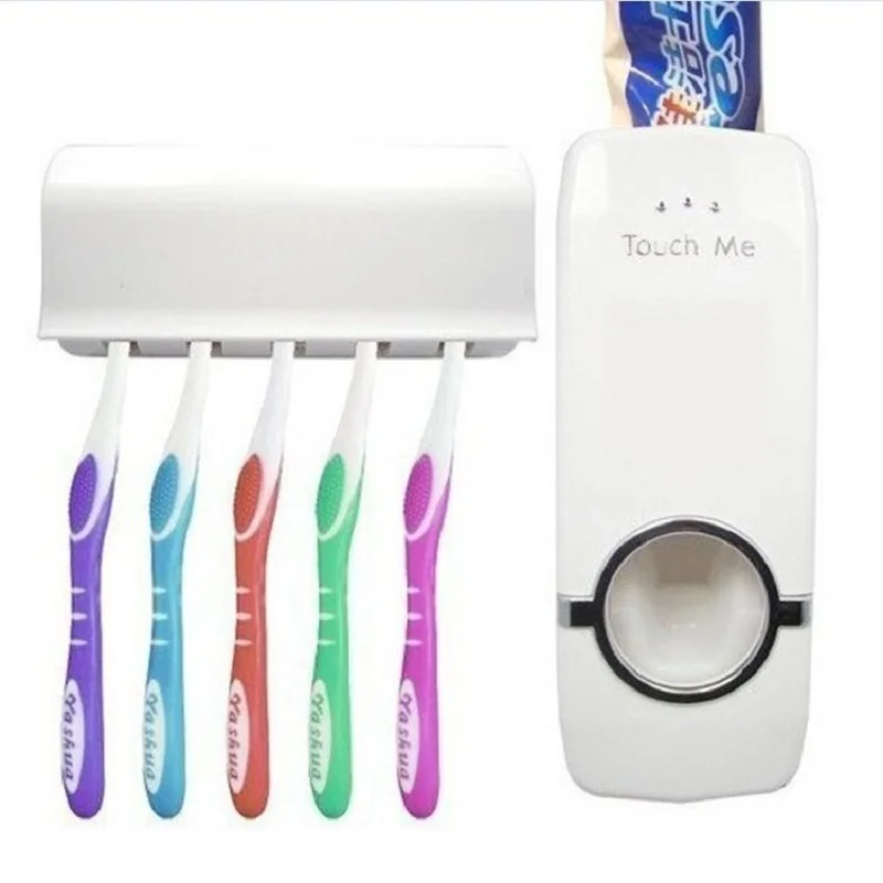 2017 New Auto Toothpaste Holder Toothpaste Squeezer Dispenser +5 Toothbrush Holder Set Wall Mount Stand
2017 New Auto Toothpaste Holder Toothpaste Squeezer Dispenser +5 Toothbrush Holder Set Wall Mount Stand