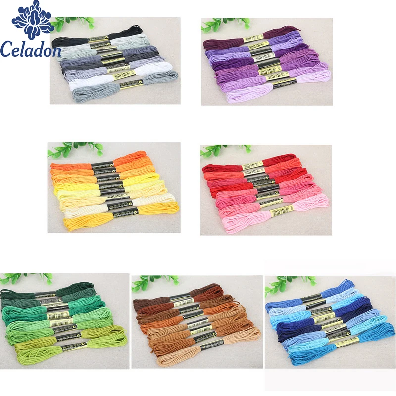 Fashion 8pcs/lot Mixcolor 7.5m/pcs Cross Stitch Cotton Embroidery Thread For Handmade Accessories 2018 New Style
Fashion 8pcs/lot Mixcolor 7.5m/pcs Cross Stitch Cotton Embroidery Thread For Handmade Accessories 2018 New Style