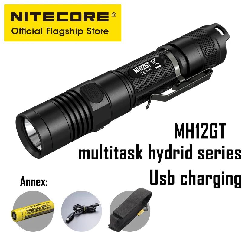 NITECORE mh12gt strong light long-range led flashlight usb direct waterproof 18650 flashlight
NITECORE mh12gt strong light long-range led flashlight usb direct waterproof 18650 flashlight