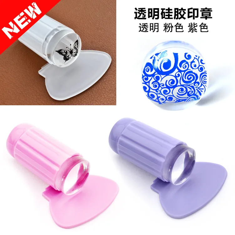 Nail Art New Transparent Nail Seal Telegraphing Purple Handle Silicone Seal Stamping Polish Nail Decoration
Nail Art New Transparent Nail Seal Telegraphing Purple Handle Silicone Seal Stamping Polish Nail Decoration