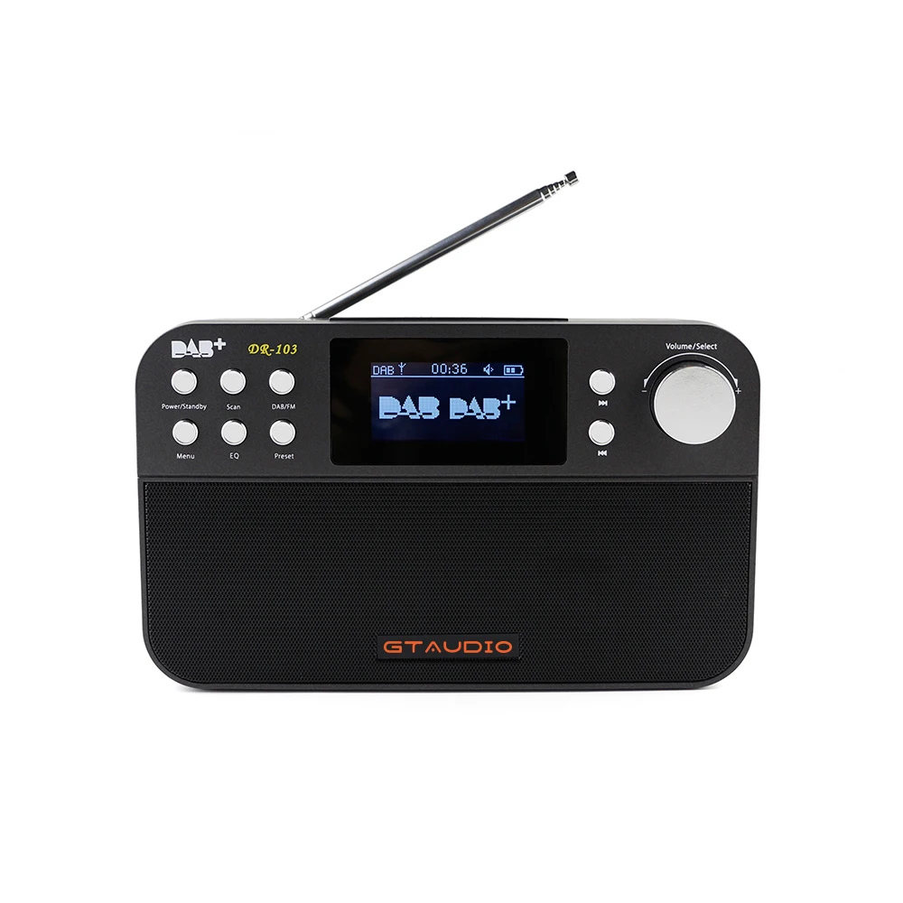 

GTmedia DR-103 DAB+/FM RDS Wavebands Radio Receiver 2.4" TFT-LCD Black White Display Digital Radio