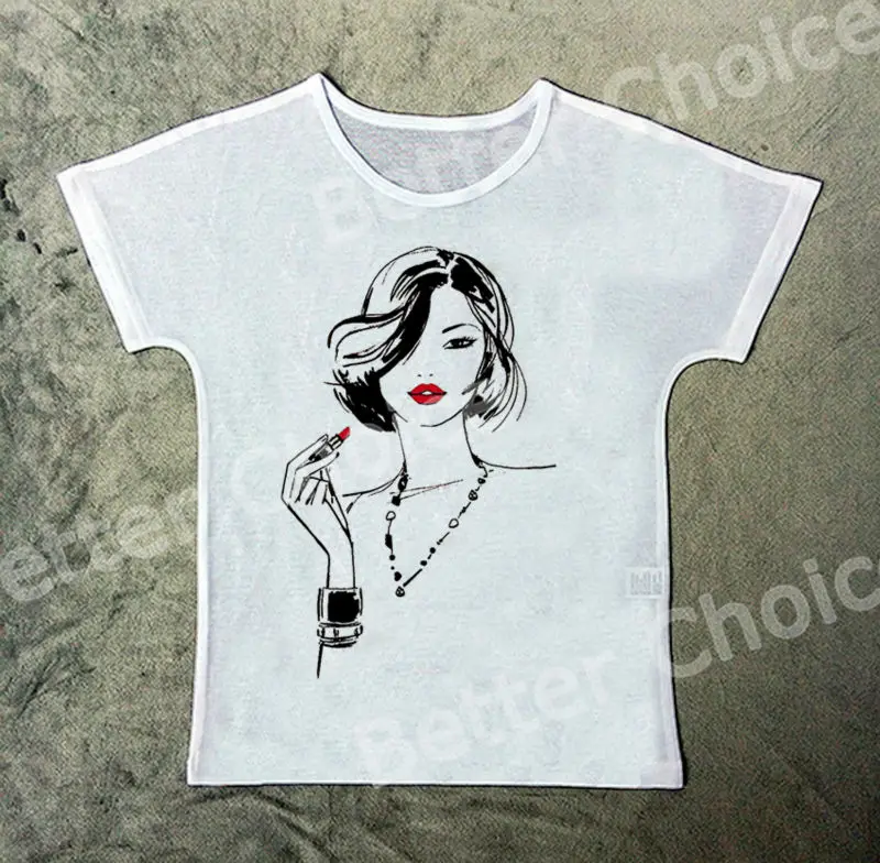 Track Ship+Vintage Retro Cool T-shirt Top Tee Short Hair Office Fashion Lady Girl Make Up Red Lip 1204
Track Ship+Vintage Retro Cool T-shirt Top Tee Short Hair Office Fashion Lady Girl Make Up Red Lip 1204