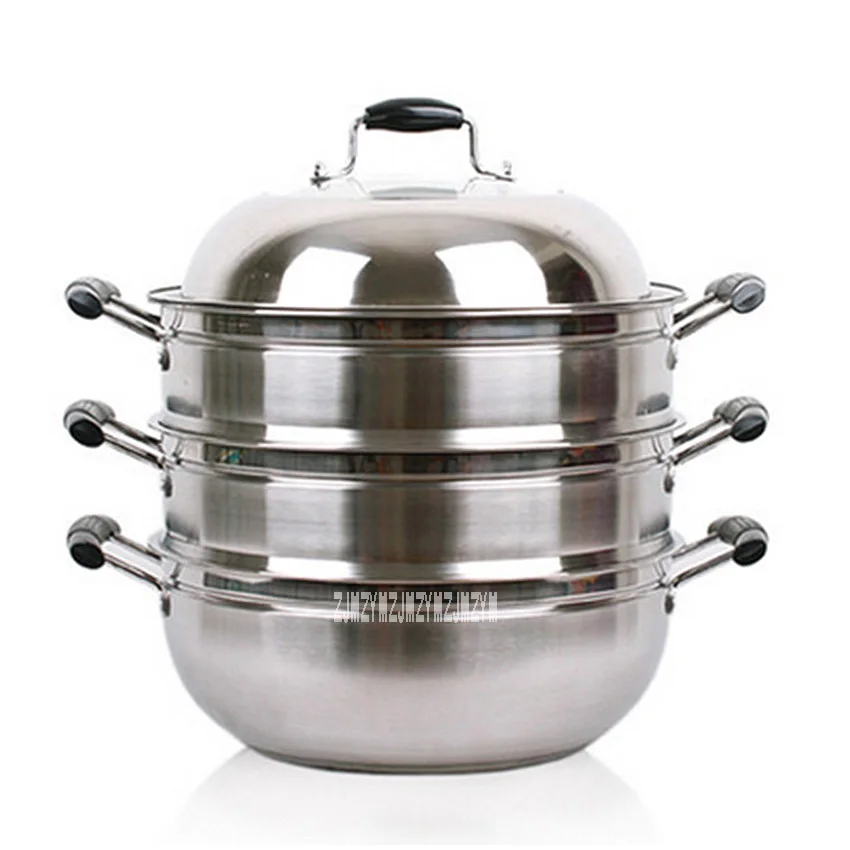 New Arrival Multi-Layer 201 Stainless Steel Steamer Wok High-quality Three-Layer Thick Thicker Bottom Steamer 34cm Hot Selling
New Arrival Multi-Layer 201 Stainless Steel Steamer Wok High-quality Three-Layer Thick Thicker Bottom Steamer 34cm Hot Selling