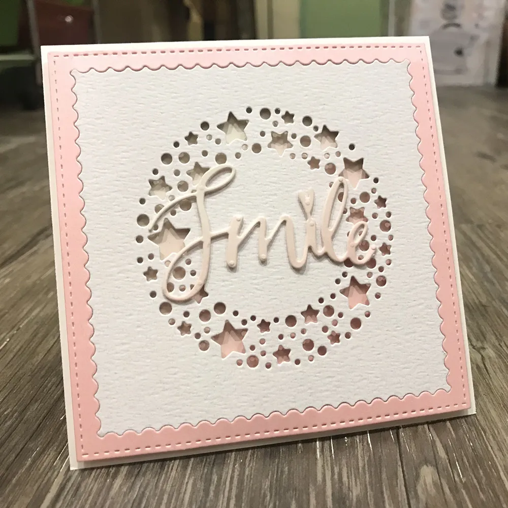 4pcs/Set Stars Wreath Circles Metal Cutting Dies Stencil for DIY Scrapbooking Photo Album Embossing Paper Cards Decorative Craft 
4pcs/Set Stars Wreath Circles Metal Cutting Dies Stencil for DIY Scrapbooking Photo Album Embossing Paper Cards Decorative Craft