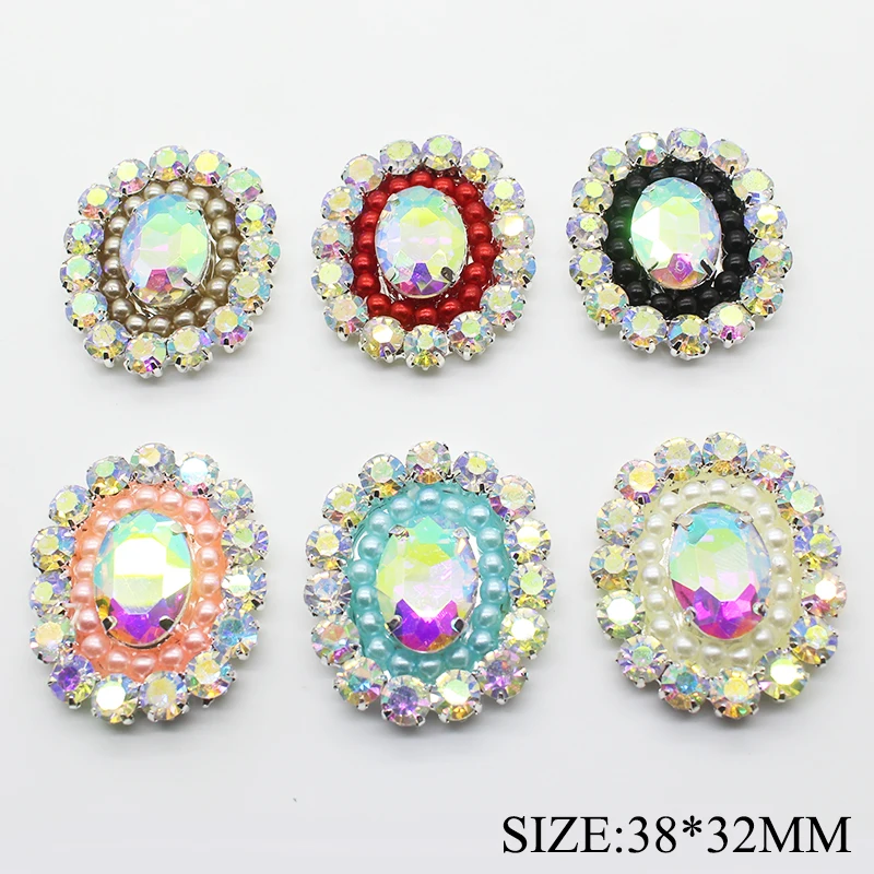 NEW 2pcs/lot 38*32mm Flat Back Button Pearl Grass Rhinestone Metal Snap Buttons for Clothes Kids Hair DIY Accessories Decorative
NEW 2pcs/lot 38*32mm Flat Back Button Pearl Grass Rhinestone Metal Snap Buttons for Clothes Kids Hair DIY Accessories Decorative