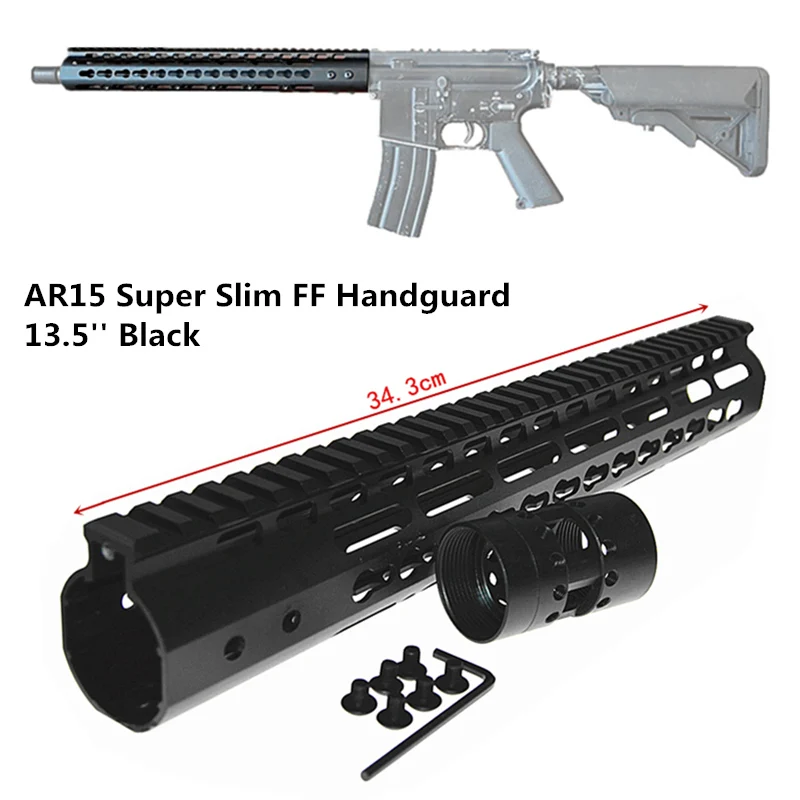FIRECLUB 13.5" inch Free Float NSR KeyMod Handguard Mount Bracket with Detachable Rail BLACK Barrel Nut For AR-15 M4 M16
FIRECLUB 13.5" inch Free Float NSR KeyMod Handguard Mount Bracket with Detachable Rail BLACK Barrel Nut For AR-15 M4 M16